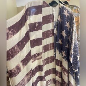 Patriotic Stars and Stripes Scarf